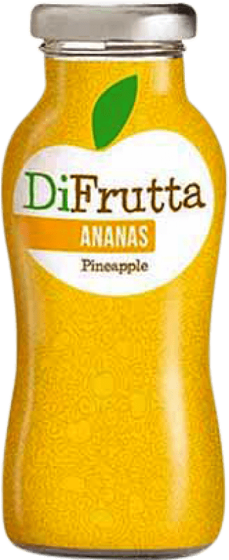Kostenloser Versand | 24 Einheiten Box Saft DiFrutta Italien Kleine Flasche 20 cl Ananas
