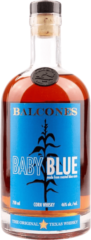 59,95 € | Whisky Blended Balcones Baby Blue — Azul Estados Unidos 70 cl