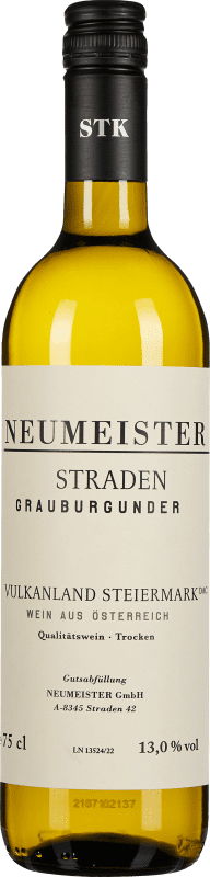 Spedizione Gratuita | Vino Bianco Neumeister Straden Estiria Austria Pinot Grigio 75 cl