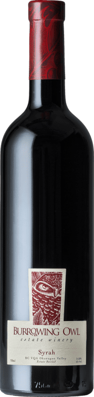 Envoi gratuit | Vin Rouge Burrowing Owl V.G.A. Okanagan Valley Canada Syrah 75 cl