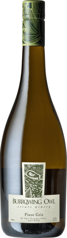 Envoi gratuit | Vin Blanc Burrowing Owl V.G.A. Okanagan Valley Canada Pinot Gris 75 cl
