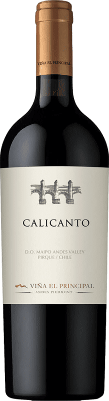 Free Shipping | Red Wine Viña El Principal Calicanto I.G. Valle del Maipo Maipo Valley Chile Cabernet Sauvignon, Cabernet Franc, Petit Verdot, Carmenère 75 cl