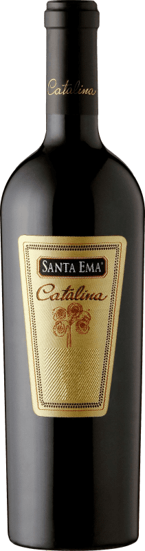 Free Shipping | Red Wine Santa Ema Catalina I.G. Valle del Cachapoal Chile Cabernet Sauvignon, Cabernet Franc, Carmenère 75 cl