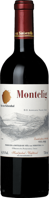 送料無料 | 赤ワイン Viña von Siebenthal Montelig I.G. Valle del Aconcagua アコンカグアバレー チリ Cabernet Sauvignon — カベルネ・ソーヴィニヨン, Petit Verdot, Carmenère — カルメネール 75 cl