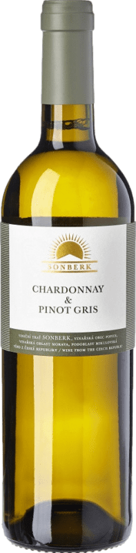 Envio grátis | Vinho Branco Sonberk Chardonnay Pinot Gris I.G. Moravia Moravia República Checa Chardonnay, Pinot Cinzento 75 cl