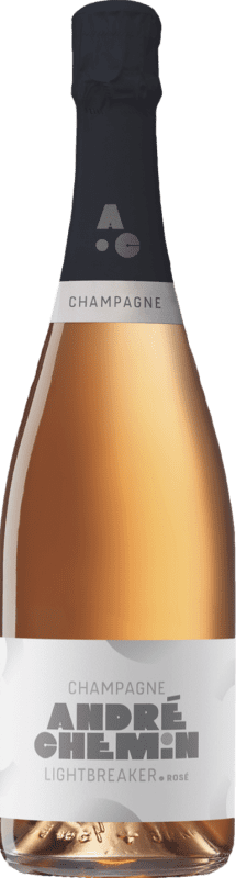 47,95 € | Espumoso Rosado André Chemin Lightbreaker Brut Rosé — Rosado A.O.C. Champagne Champagne Francia Pinot Negro, Chardonnay 75 cl