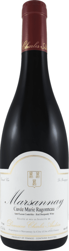 Free Shipping | Red Wine Domaine Charles Audoin Marie Ragonneau Cuvée A.O.C. Marsannay Burgundy France Pinot Noir 75 cl