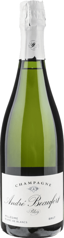 Free Shipping | White Sparkling Wine André Beaufort Polisy Blanc de Blancs A.O.C. Champagne Champagne France Chardonnay 75 cl