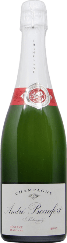Free Shipping | White Sparkling Wine André Beaufort Ambonnay Brut Grand Cru Reserve — Aged A.O.C. Champagne Champagne France Pinot Noir, Chardonnay 75 cl