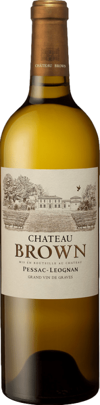 Free Shipping | White Wine Château Brown A.O.C. Pessac-Léognan Bordeaux France Sémillon, Sauvignon 75 cl