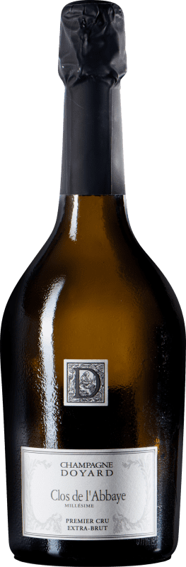 Kostenloser Versand | Weißer Sekt Doyard Clos de l'Abbaye Extra Brut 1er Premier Cru Erste Lage A.O.C. Champagne Champagner Frankreich Chardonnay 75 cl
