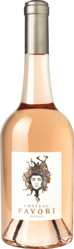 Envío gratis | Vino Rosado Château Favori A.O.C. Côtes de Provence Provence Francia Syrah, Garnacha, Rolle Organic — Ecológico 75 cl