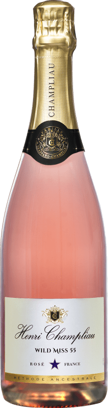 Envio grátis | Espumante Rosé Henri Champliau Wild Miss 55 Dulce — Doce Rosé, Ancestral A.O.C. Bourgogne Borgonha França Gamay 75 cl