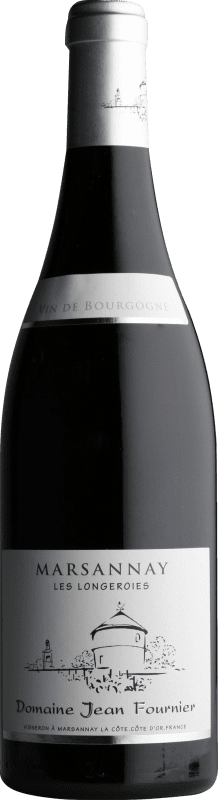 Free Shipping | Red Wine Domaine Jean Fournier Les Longeroies A.O.C. Marsannay Burgundy France Pinot Noir Organic — Eco 75 cl