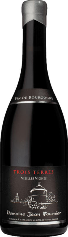 Free Shipping | Red Wine Domaine Jean Fournier Trois Terres VV Vieilles Vignes — Old Vines A.O.C. Marsannay Burgundy France Pinot Noir Organic — Eco 75 cl