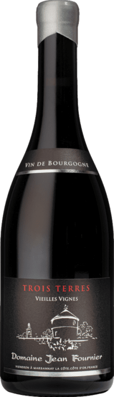 Envío gratis | Vino Tinto Domaine Jean Fournier Trois Terres VV Vieilles Vignes — Viñas Viejas A.O.C. Marsannay Borgoña Francia Pinot Negro Organic — Ecológico 75 cl
