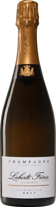 Бесплатная доставка | Белое игристое вино Laherte Frères Ultradition Brut — брют A.O.C. Champagne шампанское Франция Pinot Noir — Пино Нуар, Chardonnay — Шардоне, Pinot Meunier — Пино Менье 75 cl