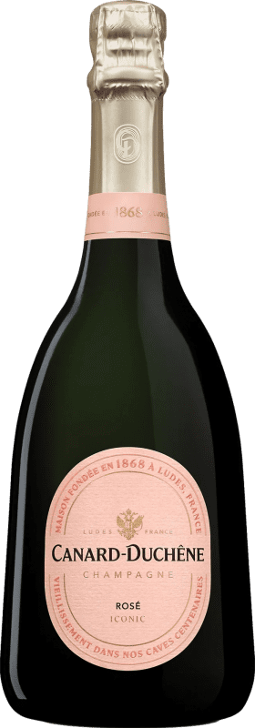 59,95 € | Espumoso Rosado Canard Duchêne Iconic Rosé — Rosado A.O.C. Champagne Champagne Francia Pinot Negro, Chardonnay 75 cl