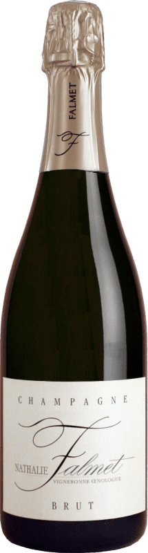 Envio grátis | Espumante Branco Nathalie Falmet Brut — Bruto A.O.C. Champagne Champagne França Pinot Noir, Chardonnay 75 cl