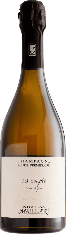 Envio grátis | Espumante Branco Nicolas Maillart Les Coupés Franc de Pied 1er Premier Cru A.O.C. Champagne Champagne França Pinot Noir Organic — Bio 75 cl