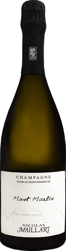 Envio grátis | Espumante Branco Nicolas Maillart Mont Martin 1er Premier Cru A.O.C. Champagne Champagne França Pinot Meunier Organic — Bio 75 cl