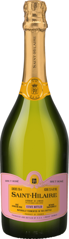 Envio grátis | Espumante Rosé Sieur d'Arques Saint Hilaire Rosé A.O.C. Crémant de Limoux Languedoc França Pinot Noir, Chardonnay, Chenin, Mauzac 75 cl