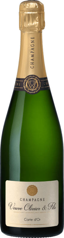 送料無料 | 白のスパークリングワイン Veuve Olivier & Fils Carte d'Or Brut — ブリュット A.O.C. Champagne シャンパン フランス Pinot Noir — ピノ・ノワール, Pinot Meunier — ピノ・ムニエ 75 cl 送料無料 | 白のスパークリングワイン Veuve Olivier & Fils Carte d'Or Brut — ブリュット A.O.C. Champagne シャンパン フランス Pinot Noir — ピノ・ノワール, Pinot Meunier — ピノ・ムニエ 75 cl