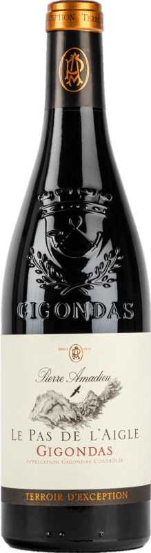 Envio grátis | Vinho Tinto Pierre Amadieu Le Pas de l'Aigle A.O.C. Gigondas Rhône França Syrah, Garnacha — Grenache, Mourvèdre 75 cl