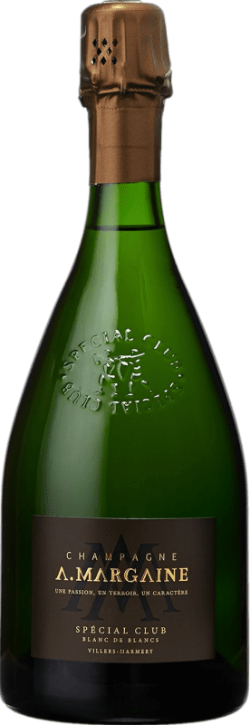 送料無料 | 白のスパークリングワイン A. Margaine Club 特別, Blanc de Blancs A.O.C. Champagne シャンパン フランス Chardonnay — シャルドネ 75 cl