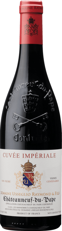 Envio grátis | Vinho Tinto Raymond Usseglio Cuvée, Imperial A.O.C. Châteauneuf-du-Pape Rhône França Syrah, Garnacha — Grenache Organic — Bio 75 cl