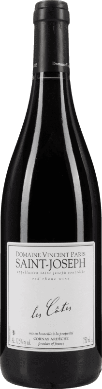 Free Shipping | Red Wine Vincent Paris Les Côtes A.O.C. Saint-Joseph Rhône France Syrah — Shiraz 75 cl