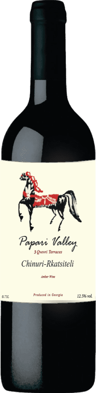 Envoi gratuit | Vin Orange Papari Valley 3 Qvevri Terraces Chinuri Rkatsiteli I.G. Kakheti Kakhétie Géorgie Rkatsiteli, Chinuri Organic — Biologique 75 cl
