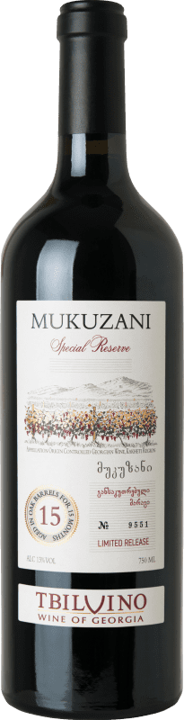 36,95 € | Vin Rouge Tbilvino Spécial Réserve P.D.O. Mukuzani Kakhétie Géorgie Saperavi 75 cl