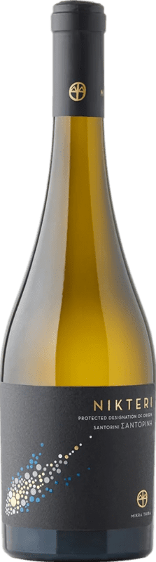 免费送货 | 白葡萄酒 Mikra Thira Nikteri P.D.O. Santorini Santorini 希腊 Aïdani — 艾达尼, Assyrtiko — 阿斯提尔蒂科, Athiri — 阿提里 75 cl