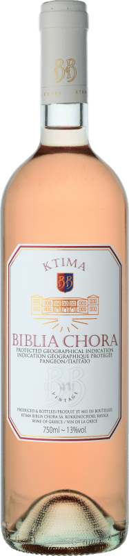 Envío gratis | Vino Rosado Ktima Biblia Chora Rosé — Rosado Macedonia Grecia Syrah 75 cl