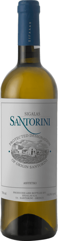 Free Shipping | White Wine Domaine Sigalas P.D.O. Santorini Santorini Greece Assyrtiko 75 cl