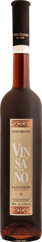 56,95 € Envío gratis | Vino Dulce Argyros Vinsanto First Release P.D.O. Santorini Botella Medium 50 cl