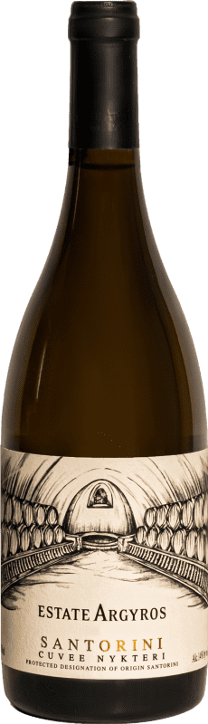 75,95 € | Vino Bianco Argyros Nykteri Cuvée P.D.O. Santorini Santorini Grecia Assyrtiko 75 cl