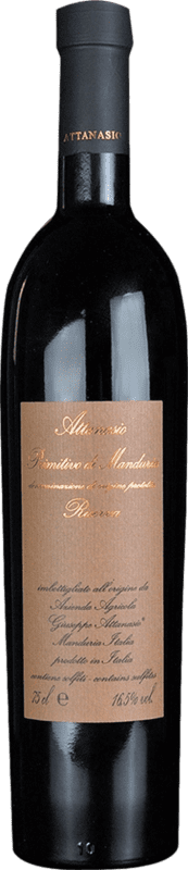 Free Shipping | Red Wine Attanasio Reserve — Aged D.O.C. Primitivo di Manduria Puglia Italy Primitivo 75 cl