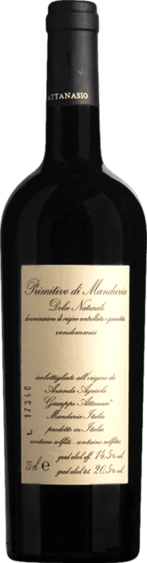 免费送货 | 甜葡萄酒 Attanasio Natural — 天然 D.O.C. Primitivo di Manduria 普利亚大区 意大利 Primitivo — 普里米蒂沃 75 cl