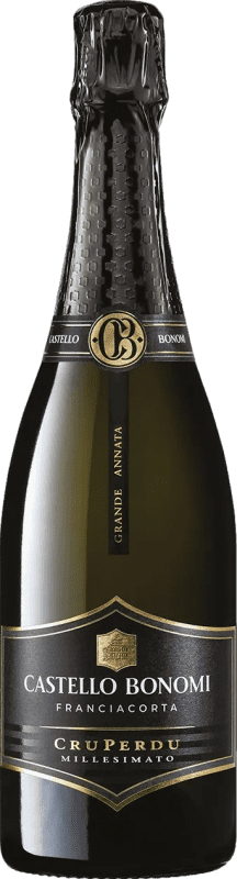 Kostenloser Versand | Weißer Sekt Castello Bonomi Perdu Grande Annata Extra Brut Cru D.O.C.G. Franciacorta Lombardei Italien Pinot Noir — Spätburgunder, Chardonnay 75 cl