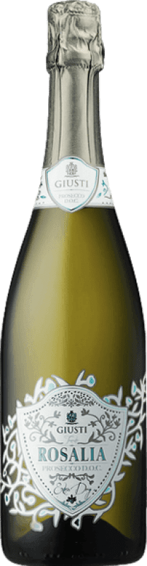 Kostenloser Versand | Weißer Sekt Giusti Rosalia Extra Dry — Extra Trocken D.O.C. Prosecco Venetien Italien Glera 75 cl
