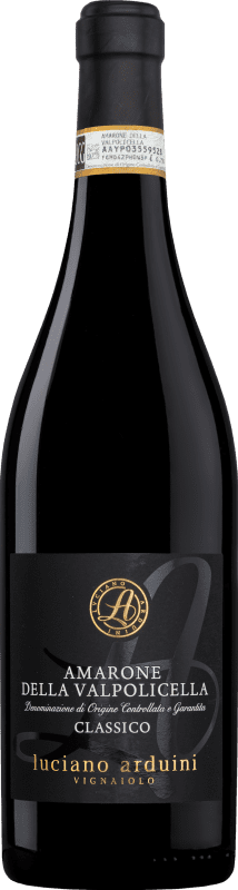 送料無料 | 赤ワイン Luciano Arduini クラシック D.O.C.G. Amarone della Valpolicella ベネト イタリア Corvina — コルヴィーナ, Rondinella — ロンディネッラ, Corvinone — コルヴィノーネ, Molinara — モリナーラ 75 cl