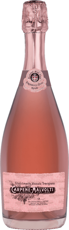 Envio grátis | Espumante Rosé Carpene Malvolti Brut — Bruto Rosé D.O.C. Prosecco Vêneto Itália Pinot Noir, Glera 75 cl