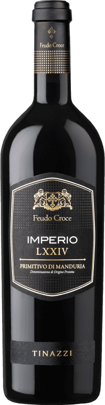 Envoi gratuit | Vin Rouge Tenuta Valleselle Tinazzi Feudo Croci Imperio LXXIV D.O.C. Primitivo di Manduria Pouilles Italie Primitivo 75 cl