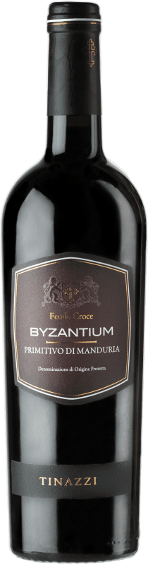 Kostenloser Versand | Rotwein Tenuta Valleselle Tinazzi Feudo Croci Byzantium D.O.C. Primitivo di Manduria Apulien Italien Primitivo 75 cl