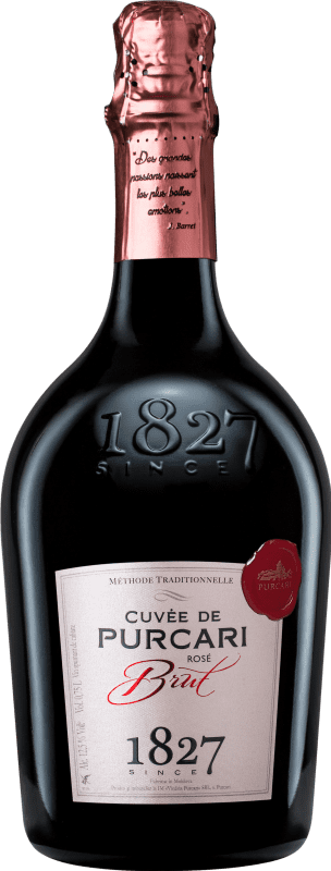 Envio grátis | Espumante Rosé Château Purcari Brut — Bruto Cuvée, Rosé Moldávia, República Pinot Noir, Chardonnay 75 cl