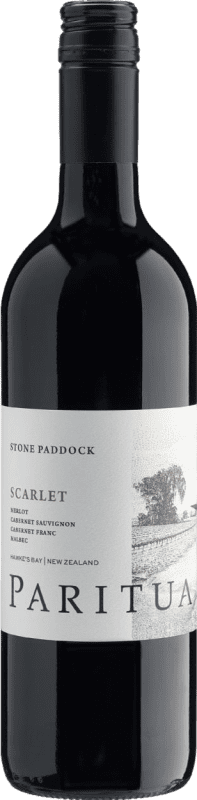 免费送货 | 红葡萄酒 Paritua Stone Paddock Scarlet I.G. Hawkes Bay Hawke's Bay 新西兰 Merlot — 梅洛, Cabernet Sauvignon — 赤霞珠, Cabernet Franc — 品丽珠, Malbec — 马尔贝克 75 cl