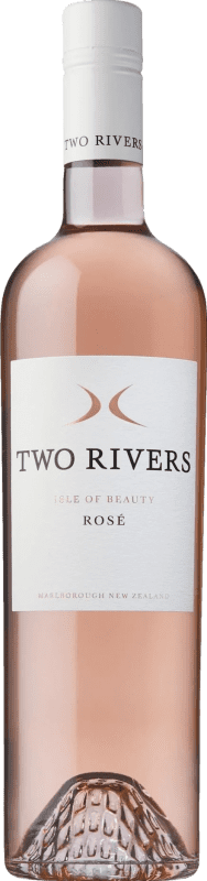 Envio grátis | Vinho Rosé Two Rivers Isle of Beauty Rosé I.G. Marlborough Marlborough Nova Zelândia Pinot Noir 75 cl