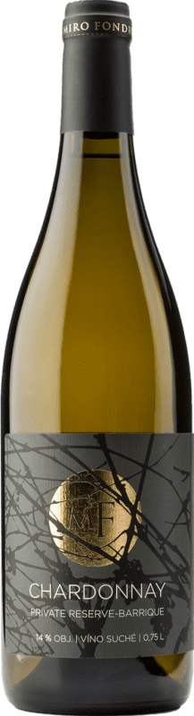 Kostenloser Versand | Weißwein Miro Fondrk Private Kollektion Reserve — Gereift I.G. Moravia Moravia Slowakei Chardonnay 75 cl